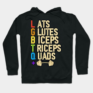 Lgbtq Weightlifting Quads Squad Hoodie